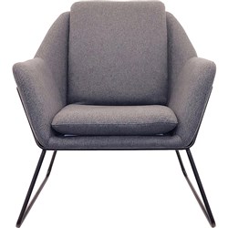 Cardinal Lounge Chair 1 Seater 755W 800D 870mmH Charcoal Ash