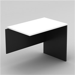 OM Classic Desk Return 1200W x 600mmD White and Charcoal