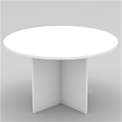 OM Classic Round Meeting Table 1200mm Diameter All White