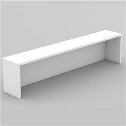 OM Classic Reception Desk Hob 1800W x 300D x 380mmH All White