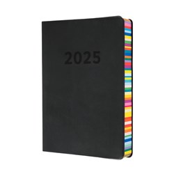 Collins Edge Diary Day To A Page A5 Black 2025