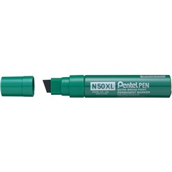 Pentel N50XL Jumbo Permanent Marker Chisel 11-17mm Green