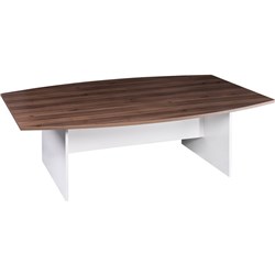 Om Premiere Boardroom Table 2400W x 1200mmD Casnan and White