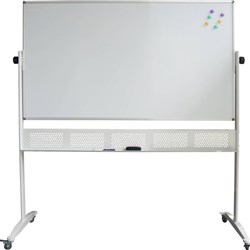 Rapidline Commercial Mobile Whiteboard 1500 x 1200mm Magentic