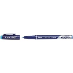 Pilot Frixion Fineliner Pen Erasable Fine Medium 0.45mm Light Blue