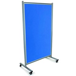 Visionchart Modulo Mobile Pinboard 1800 x 1000mm Blue