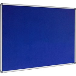 Visionchart Felt Pinboard 900 x 900mm Aluminium Frame Royal Blue