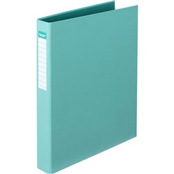 Colourhide Ring Binder PE A4 2D Ring 25mm Aqua