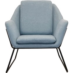 Cardinal Lounge Chair 1 Seater 755W 800D 870mmH Light Blue