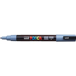 UNIBALL POSCA POSTER MARKER 0.9-1.3MM SLATE GREY