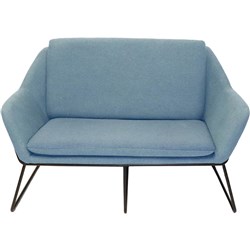 Cardinal Lounge Chair 2 Seater 1335W x 690D x 890mmH Light Blue