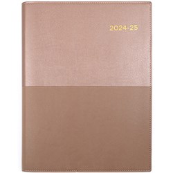 Collins Vanessa Financial Year Diary A4 Day to Page Rose Gold 2024/2025