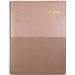 Collins Vanessa Financial Year Diary A4 Week To View Rose Gold 2024/2025