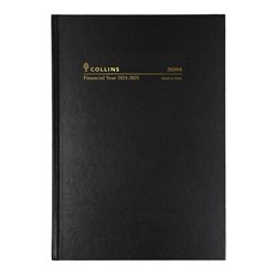 Collins Financial Year Diary A6 Week to View Black 2024/2025