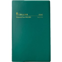 Collins Financial Year Diary B7R Week to View Green 2024/2025