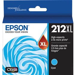 Epson 212XL Ink Cartridge High Yield, Cyan E212