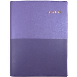 Collins Vanessa Financial Year Diary A4 Day to Page Lilac 2024/2025
