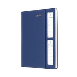 Collins Belmont Pocket Diary 2 Days To Page A5 Window Navy 2025