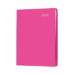 Collins Belmont Colours Diary Week To View A7 With Pencil Pink 2025