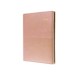 Collins Vanessa Diary Day To A Page A5 Rose Gold 2025