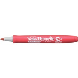 Artline Decorite Markers 1.0mm Bullet Metallic Red Box of 12