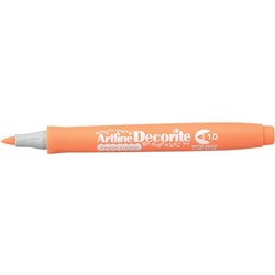 Artline Decorite Markers 1.0mm Bullet Pastel Orange Box of 12
