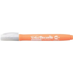 Artline Decorite Markers 3.0mm Chisel Pastel Orange Box of 12