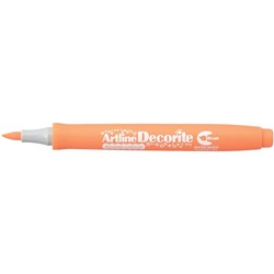 Artline Decorite Brush Markers Pastel Orange Box of 12