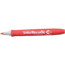 Artline Decorite Markers 1.0mm Bullet Standard Red Box of 12
