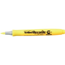Artline Decorite Brush Markers Standard Yellow Box Of 12