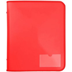 Marbig Zipper Binder A4 Tech Case 25mm 2D Red