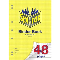 Spirax Binder Book 122 A4 48 Page 8mm Ruled