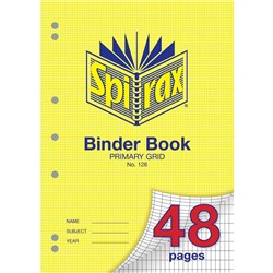 Spirax Binder Book 126 A4 48 Page Primary Grid