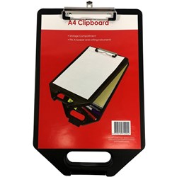 Stat Clipboard A4 with Storage Black
