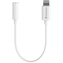 Verbatim Lightning to 3.5mm Audio Jack 10cm Black