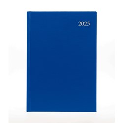 Collins Essential Diary A4 Day To Page Blue 2025