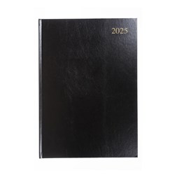 Collins Essential Diary A4 Day To Page Black 2025