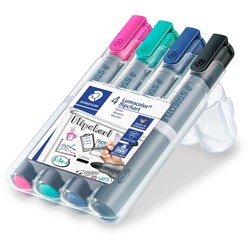 Staedtler Lumocolor Flipchart Marker 356 Wallet of 4 assorted colours