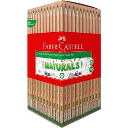 Faber Castell Graphite Pencil Naturals 2B Box of 72
