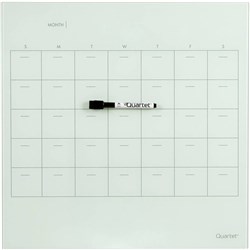 Quartet Desktop Glass Dry Erase Planner 450X450Mm