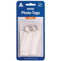 Kevron ID59 Key Tags Clear Long Oblong Pack of 2
