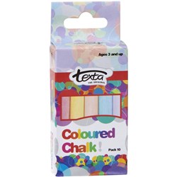 Texta Chalk Assorted Colours Pack of 10
