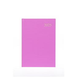 Collins Essential Diary A5 Week to view Pink 2025