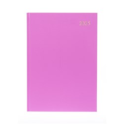 Collins Essential Diary A4 Week to view Pink 2025