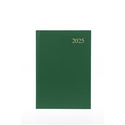 Collins Essential Diary A5 Day To Page Green 2025