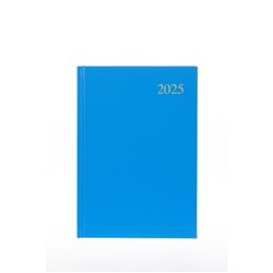 Collins Essential Diary A5 Day To Page Light Blue 2025