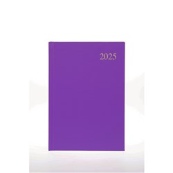 Collins Essential Diary A5 Day To Page Purple 2025