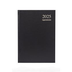 Collins Appointment Diary A5 Day To Page Black 2025