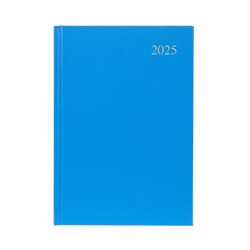 Collins Essential Diary A4 Day To Page Light Blue 2025