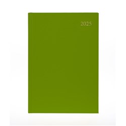 Collins Essential Diary A4 Day To Page Lime 2025